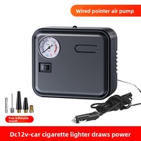 Gonfleur de pneus portable haute puissance 12V en ABS, pompe à air électrique pour voiture avec fonction de surveillance de la pression des pneus