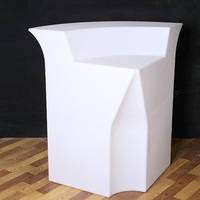 Tables de bar en plastique avec éclairage LED moderne, meubles rechargeables pour hôtels, centres commerciaux, élégantes, pour bars à cocktails, cafés, design de comptoir de bar