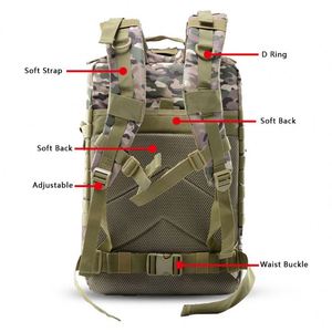 <b>45L</b> 900D Waterproof Tactical <b>Backpack</b> Camouflage Hiking Bag OEM Assault Pack Molle Pouch Fashion Camping Outdoor Activities - Product Image 5