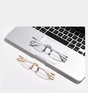 Lunettes <span class=keywords><strong>de</strong></span> presbytie sans monture, fines, dorées, en PC, anti-lumière bleue, pour hommes et femmes, lunettes <span class=keywords><strong>de</strong></span> <span class=keywords><strong>lecture</strong></span> <span class=keywords><strong>de</strong></span> haute qualité pour le travail - Product Image 6
