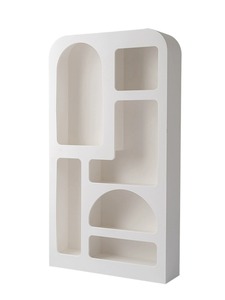 Mueble para el Hogar, Estilo Nórdico, Color Crema, Librería, Armario Minimalista, Almacenamiento Blanco, Vitrina para Sala de Estar - Product Image 6