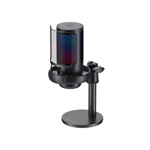 Havit <span class=keywords><strong>GK50</strong></span> Microphone de bureau RVB professionnel Micro de jeu à condensateur de studio USB pour la diffusion en direct Enregistrement Podcasting Enseignement - Product Image 3