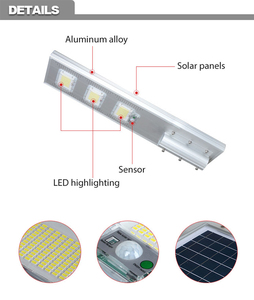 Lampe solaire à télécommande extérieure à piles, en aluminium, avec détecteur de mouvement PIR, 100W-250W, CRI 80, garantie 1 an, étanche, éclairage routier - Product Image 5
