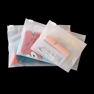 Sac à fermeture éclair imprimé décalé givré à 16 fils pour sous-vêtements, culottes, chaussettes, chaussures, cosmétiques - Étanche à l'humidité, refermable, avec trou d'aération - Product Image 1
