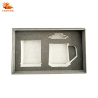 Emballage en carton personnalisable de luxe pour tasses, verres et boîtes cadeaux, avec couvercles supérieur et inférieur inclus