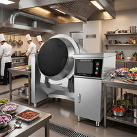 Machine à frire entièrement automatique en acier inoxydable pour usage commercial, robot de friture intelligent sans source d'alimentation requise