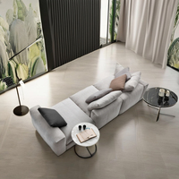 Grands ensembles de canapés modulables en tissu Dernier modèle de luxe moderne de style italien Meubles de canapé de salon