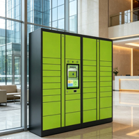 Boîte de colis intelligente personnalisée pour entrepôt extérieur, avec casiers de livraison express pour appartements et système de gestion de contenus Ark Lockers