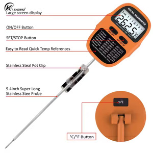 Termómetro Digital LCD para Caramelos para Freír y Cocinar, Herramienta de Cocina de Lectura <span class=keywords><strong>Instant</strong></span>ánea, Clip para Olla de Carne, Alimentos PARA EL Hogar, Recetas de Dulces de Aceite - Product Image 6