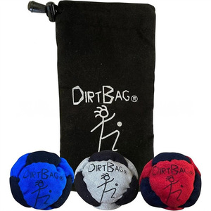 Juego de 3 Pelotas de Fútbol Americano DIRTBAG Rellenas de Arena, Pelotas de Gamuza Sintética Resistentes con Bolsa de Almacenamiento - Product Image 3