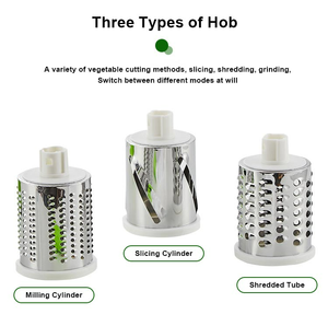 3 in 1 Vegetable Chopper Cheese Shredder Vegetables Cutter Slicer Stainless Steel Potato Rotary Cheese Grater <strong>Machine</strong> - Product Image 2