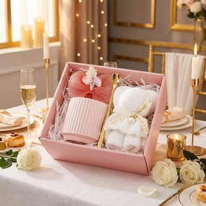 Set Regalo Promozionale con Tazza in Ceramica Personalizzata, Coperchio e Asciugamano <span class=keywords><strong>per</strong></span> Matrimoni, Compleanni, Ringraziamenti, <span class=keywords><strong>San</strong></span> <span class=keywords><strong>Valentino</strong></span> - Product Image 6