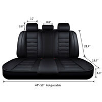 Housses de siège auto en cuir, housses de sièges intérieurs universelles en cuir PU, protège-sièges auto, tapis de protection, accessoires