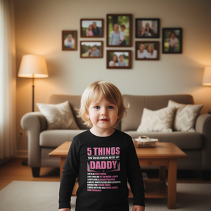 5 cosas que deberías saber sobre la camiseta de manga larga My Daddy para niños - Product Image 3