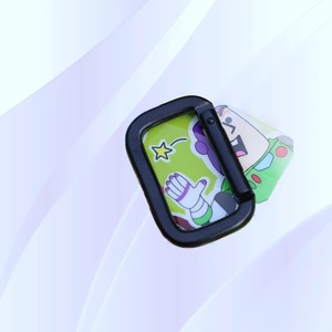 Aluminum Alloy <b>Square</b> Carabiner Black 15Kg Load Capacity Outdoor Backpack Hook <b>Key</b> Buckle Track Buckle Safety Buckle - Product Image 1