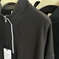 Ensemble veste et pull décontracté en molleton de coton épais de haute qualité pour femmes et hommes, coupe ample, 2 pièces