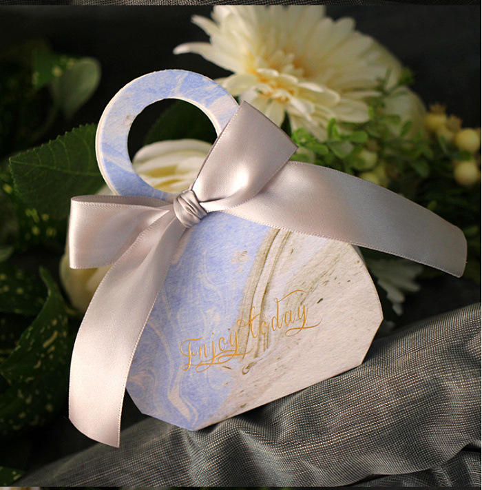 Decorative Handmade Paper Ribbon Unique Box Candy Chocolate Gift Bags ...
