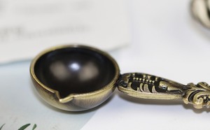 Cucchiaio per Ceralacca di Qualità, Ecologico, Retrò, con Manico a Pavone, per Cera da Sigillare e Decorazione - Product Image 4