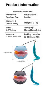 Lanzador de bolas inteligente y automático, juguete de movimiento de rompecabezas electrónico interactivo moderno para mascotas, fabricado para perros y gatos, novedad - Product Image 4