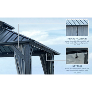 Toldo y pérgola para cenador con recubrimiento en polvo DB Luxembourg - Product Image 1