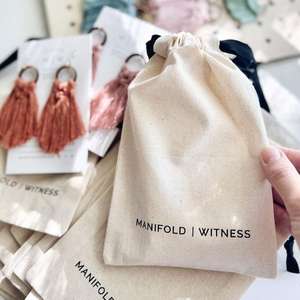 Pochette anti-poussière avec logo personnalisé écologique sac anti-poussière en coton de luxe pour sac à main cadeau grand - Product Image 2