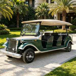 Nouvelle arrivée : Voiture électrique de tourisme vintage de luxe, classique, avec logo personnalisé, véhicule de navette touristique rétro pour projets touristiques - Product Image 1