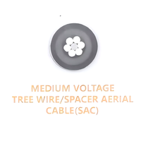 Conductor Aéreo de Aluminio de Media Tensión AAC de 15KV, Cable de Alimentación SAC con Aislamiento de PVC IP44 para Transmisión