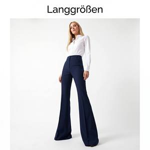 <span class=keywords><strong>Pantaloni</strong></span> a Zampa d'Elefante Extra Lunghi per Donne Alte, Taglia 36-38, <span class=keywords><strong>Pantaloni</strong></span> a Vita Alta 36 Pollici, Personalizzabili, Vendita all'Ingrosso - Product Image 1