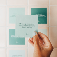Impression en gros de cartes d'affirmation inspirantes avec message d'amour-propre quotidien, mots cool, deck personnalisé, citations inspirantes