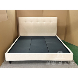 Best Quality Modern Tufted Button Linen Upholstered Platform Frame Low Profile <strong>Full</strong> Queen King Size <strong>Bed</strong> <strong>Set</strong> <strong>for</strong> Bedroom - Product Image 1