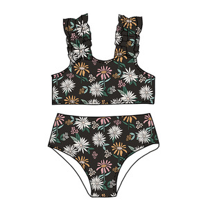 2025 New Pattern Baby Kids Two Pieces Swimsuit Child Swimwear for Water Sports Bikini <strong>Swim</strong> <strong>Dress</strong> Beach Bathing <strong>Costume</strong> - Product Image 6