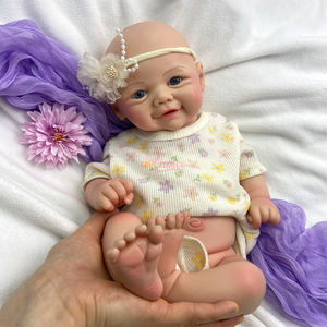 Boneka Bayi Reborn Silikon Lukis OEM/ODM Koleksi Seniman DIY Prop Ekspresi Berbeda Boneka Silikon Bayi Baru Lahir - Product Image 4