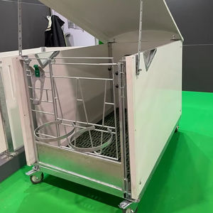 5-6주령 소를 위한 신형 농장 이중 송아지 우리, 열침지 도금 강철 프레임 - Product Image 4