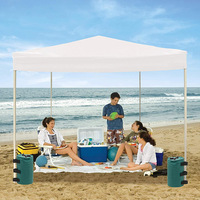 Sac d'eau écologique jetable léger de 10L/25L pour tente extérieure, parasol de plage, lest cylindrique renforcé