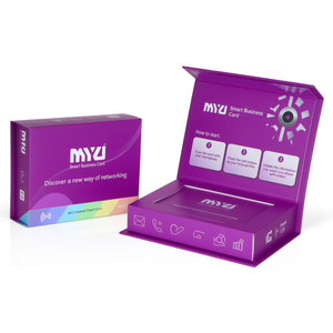 Cartes NFC VIP noires pour la vente au détail et en gros, boîte magnétique personnalisée, emballage de luxe pour cartes de crédit, matériaux recyclés, carton - Product Image 3