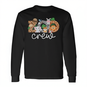 T-shirt à manches longues Zoo Crew Safari Animals pour enfants, chemise d'aventure en plein air pour enfants - Product Image 2