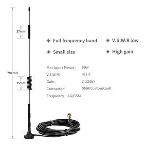 Nhà Máy GSM 3G 4G 5G Ăng Ten Từ Tính Wifi Bên Ngoài Cao-Gain VHF Omni Từ Cơ Sở Công Nghiệp Truyền Thông Router Ăng Ten - Product Image 6