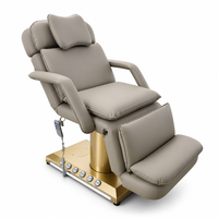 Table de soin électrique à 3 moteurs avec colonne en titane, hauteur réglable, pour salon, spa, tatouage, microblading, traitement dentaire
