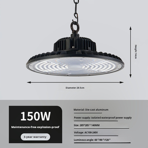 Projecteur <span class=keywords><strong>LED</strong></span> <span class=keywords><strong>Industriel</strong></span> et Commercial UFO High Bay 100W 150W 200W 300W 240W IP65 pour Entrepôts aux États-Unis et au Canada - Product Image 6