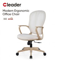 Chaise de bureau ergonomique pivotante et roulante avec support lombaire en maille respirante pour travail et étude