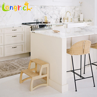 Tabouret d'Appoint en Bois pour Enfants, Style Montessori, pour Salle de Bain, Cuisine, Chambre, Salon, Utilisation Domestique