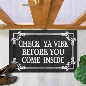 HAPTON Paillasson avec texte allemand 'J'avais compris que ce jour serait laid' Message de bienvenue ironique antidérapant lavable noir 60 x 40 cm - Product Image 2