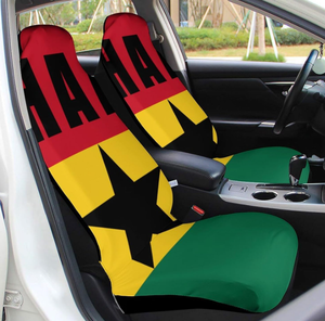 Fundas para asientos de coche con bandera de Ghana, funda protectora para asientos delanteros, accesorios universales para coche para mujeres y hombres, aptos para SUV, sedán, camión - Product Image 2