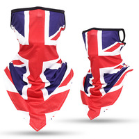 Buffs bandana triângulo respirável venda quente meia face bandeira bandana com earloops