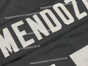 Herenkleding # 15 Fernando Mendoza voetbalshirt zwart wit gestikt American Football Game Jersey sneldrogend sportuniform voor fans - Product Image 5