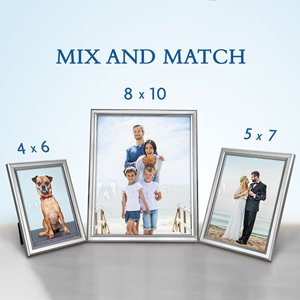 Thiết kế đẹp PS 4x6 5x7 8x10 8.5x11 11x14 vàng bạc trắng đen khung ảnh nhựa hình ảnh hình ảnh - Product Image 3
