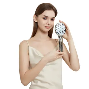 Escova massageadora de couro cabeludo para terapia de crescimento de cabelo, pente elétrico para crescimento de cabelo, logotipo personalizado RF EMS LED