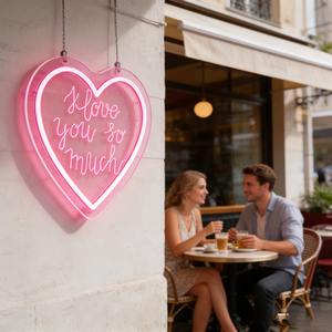 Letrero Luminoso LED '<span class=keywords><strong>Te</strong></span> Amo Muchísimo', Decoración de Pared USB para Hogar, Bar, Boda, Fiesta, Estudio, Arte, Cumpleaños, Regalo - Product Image 6