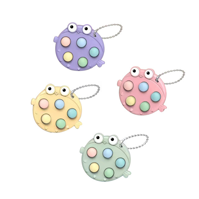 Handheld Keychain Interesting Nostalgic Bubble Fidget Sensory Toy Stress Release