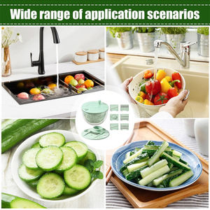 Escurridor de Ensaladas y Frutas con Colador, Tazón para Lavar Frutas, Limpiador de Ensaladas, Centrifugador para Lechuga, Frutas y Verduras - Product Image 6
